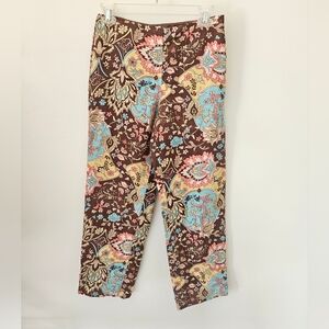Loft silk printed pants